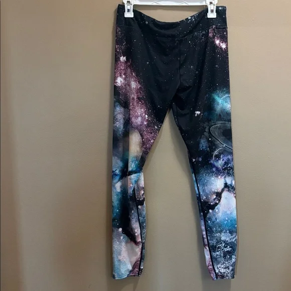Galaxy Print Women's Leggings - Picture 2 of 3